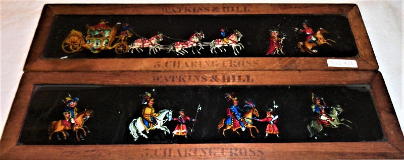 hand painted magic lantern slide